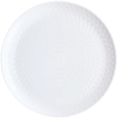 Тарелка обеденная Luminarc Pampille White 25 см Q4655 Тарелка обеденная Luminarc Pampille White 25 см Q4655