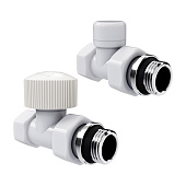 Набор термостатический прямой Royal Thermo Design 1/2"М30х1,5 белый Набор термостатический прямой Royal Thermo Design 1/2"М30х1,5 белый