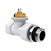 Набор термостатический прямой Royal Thermo Design 1/2"М30х1,5 белый Набор термостатический прямой Royal Thermo Design 1/2"М30х1,5 белый