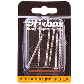 Саморезы универсальные нерж. ШУж 4,0х50мм, потайная голова, 6шт, Fixbox Саморезы универсальные нерж. ШУж 4,0х50мм, потайная голова, 6шт, Fixbox