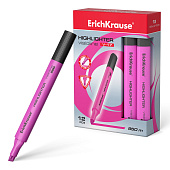 Текстовыделитель ErichKrause V-17 Neon, 0,6 - 4,5 мм, розовый, скошенный, 56702 Текстовыделитель ErichKrause V-17 Neon, 0,6 - 4,5 мм, розовый, скошенный, 56702