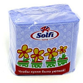 Салфетки бумажные Solfi цветные интенсив 50 штук 1сл 24х24 Салфетки бумажные Solfi цветные интенсив 50 штук 1сл 24х24