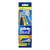  Станок для бритья одноразовый GILLETTE BLUEII Plus 8+2шт бесплатно 