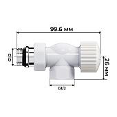 Набор термостатический осевой Royal Thermo Design 1/2"М30х1,5 белый Набор термостатический осевой Royal Thermo Design 1/2"М30х1,5 белый