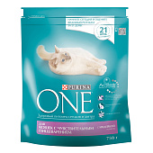 Сухой корм ONE SENSITIVE для кошек Индейка, Рис 750г Сухой корм ONE SENSITIVE для кошек Индейка, Рис 750г