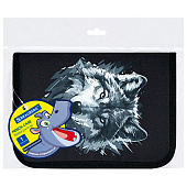  Пенал BRAUBERG, 1 отделение, полиэстер, 21х14 см, Gray wolf, 273520 