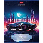  Тетрадь 18л клетка скругленные углы Futuristic cars серия, 18Т5В1 