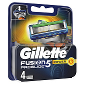  Сменные кассеты для бритья GILLETTE FUSION ProGlide Power 4шт 