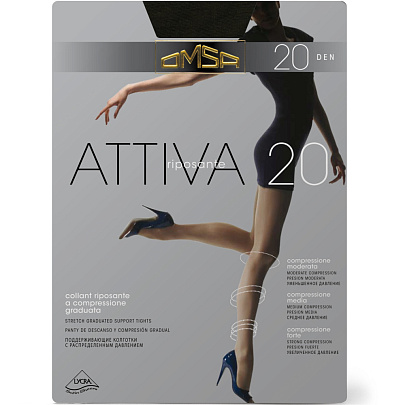 Колготки Omsa Attiva 20 nero 3 Колготки Omsa Attiva 20 nero 3