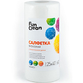 Салфетки для уборки универсальные Fun Clean из вискозы 25х40см 60шт. в рулоне Арт. 6760 Салфетки для уборки универсальные Fun Clean из вискозы 25х40см 60шт. в рулоне Арт. 6760