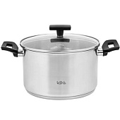 Кастрюля 6,5 л, d 24 см LARA LR02-250 Веста Кастрюля 6,5 л, d 24 см LARA LR02-250 Веста