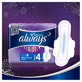 Гигиенические прокладки ALWAYS Ultra Ультратонкие Platinum Night Single 6шт Гигиенические прокладки ALWAYS Ultra Ультратонкие Platinum Night Single 6шт
