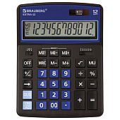 Калькулятор настольный BRAUBERG EXTRA-12-BKBU (206x155мм), 12 разрядов, ЧЕРНО-СИНИЙ, 250472 Калькулятор настольный BRAUBERG EXTRA-12-BKBU (206x155мм), 12 разрядов, ЧЕРНО-СИНИЙ, 250472