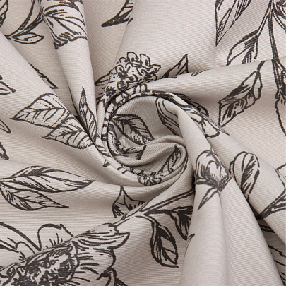 Скатерть (саржа) 149х220 Этель Black flowers 10283362 Скатерть (саржа) 149х220 Этель Black flowers 10283362