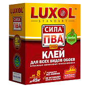 Клей обойный LUXOL сила ПВА Стандарт для всех видов обоев 250 г Клей обойный LUXOL сила ПВА Стандарт для всех видов обоев 250 г