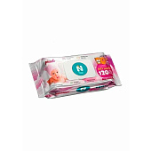 Влажные салфетки NATURAL FRESH 120шт Baby Pink (с клапаном) Влажные салфетки NATURAL FRESH 120шт Baby Pink (с клапаном)
