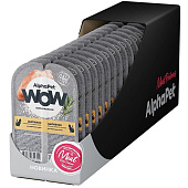  Влажный корм AlphaPet WOW Superpremium для кошек 80г (211004) цыпленок в соусе 
