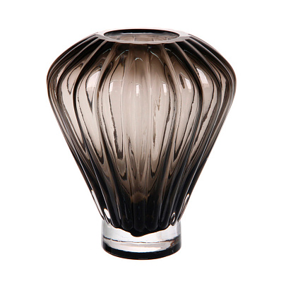  Ваза стеклянная "GREY GLASS" 17х20см 390-0076 