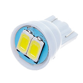 Автолампа диод T10 (W5W) 12V 2SMD б/цоколя 1-конт Белая, SKYWAYблистер комп.2шт Автолампа диод T10 (W5W) 12V 2SMD б/цоколя 1-конт Белая, SKYWAYблистер комп.2шт