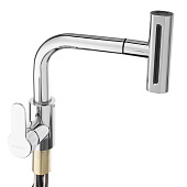 Смеситель для кухни с выдвижным изливом 4 режима хром SS01-T132 567-066 СоюзКран Смеситель для кухни с выдвижным изливом 4 режима хром SS01-T132 567-066 СоюзКран