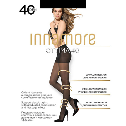 Колготки INNAMORE Ottima 40ден (р.2 Nero) Колготки INNAMORE Ottima 40ден (р.2 Nero)