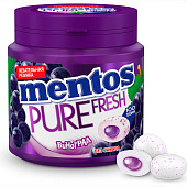 Жевательная резинка Ментос Pure Fresh Виноград, 100 гр, банка, 8254857 Жевательная резинка Ментос Pure Fresh Виноград, 100 гр, банка, 8254857