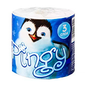 Бумага туалетная Pingy 1шт 3-х слойная 30м белая Гросс Бумага туалетная Pingy 1шт 3-х слойная 30м белая Гросс
