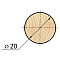  Погонаж круглый d20 1м 