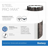 Бассейн каркасный Bestway Steel Pro Max 366х100см, 9150л, ф-насос, лестница, чехол, совместим с картртиджем 58094(ll) арт.5614X Бассейн каркасный Bestway Steel Pro Max 366х100см, 9150л, ф-насос, лестница, чехол, совместим с картртиджем 58094(ll) арт.5614X