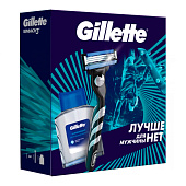 Подарочный набор GILLETTE MACH3 Бритва с 1 сменной кассетой+GILLETTE Лосьон после бритья Arctic Ice 50мл Подарочный набор GILLETTE MACH3 Бритва с 1 сменной кассетой+GILLETTE Лосьон после бритья Arctic Ice 50мл