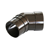  Колено 45° Docke PREMIUM, Шоколад Ral:8019 