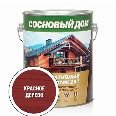 Антисептик СОСНОВЫЙ ДОМ красное дерево 0,8л Антисептик СОСНОВЫЙ ДОМ красное дерево 0,8л