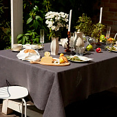 Скатерть Этель Linen collection graphite 145х185см, лён, 265 г/м2, 10610003 Скатерть Этель Linen collection graphite 145х185см, лён, 265 г/м2, 10610003