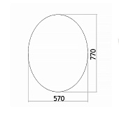  Зеркало Овал 57х77 20236 Silver Mirrors 