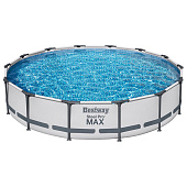 Бассейн каркасный Bestway Steel Pro MAX 56595, 427х84 см, фильтр-насос, круглый Бассейн каркасный Bestway Steel Pro MAX 56595, 427х84 см, фильтр-насос, круглый