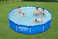 Bestway Бассейн каркасный 366x76см, 6473л, ф-насос арт.56681 Bestway Бассейн каркасный 366x76см, 6473л, ф-насос арт.56681