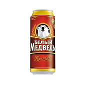 Пиво Белый медведь - Крепкое, светлое, пастеризованное 8%, алюминиевая банка 0,45л Пиво Белый медведь - Крепкое, светлое, пастеризованное 8%, алюминиевая банка 0,45л