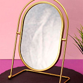  Зеркало настольное GIRLY "Golden moon", yellow 