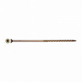 Саморез конструкционный потай Torx 6,0х180, желтый цинк, 2шт Саморез конструкционный потай Torx 6,0х180, желтый цинк, 2шт