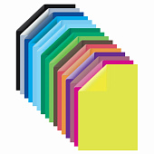  Картон цветной BRAUBERG, А4 200х290, 2-сторонний, 16 листов, 16 цветов, 115166 