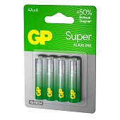  Батарейка AA G-tech Alkaline LR6, 4шт, GP SUPER 