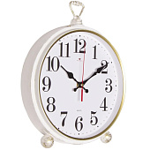  3426-002 (10) Часы настенно-настольные 26х32 см, корпус белый с золотом "Классика" "Рубин" 