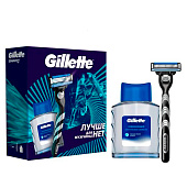 Подарочный набор GILLETTE MACH3 Бритва с 1 сменной кассетой+GILLETTE Лосьон после бритья Arctic Ice 50мл Подарочный набор GILLETTE MACH3 Бритва с 1 сменной кассетой+GILLETTE Лосьон после бритья Arctic Ice 50мл