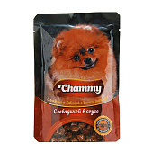  Влажный корм Chammy для собак Говядина в соусе 85 гр 