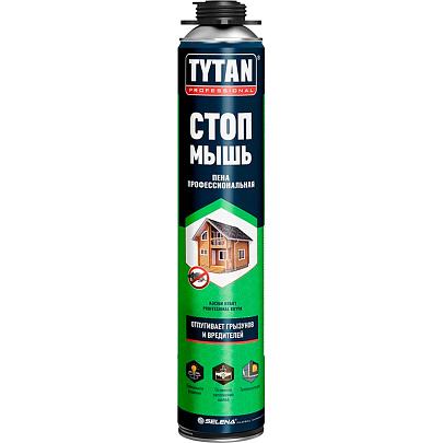  Пена монтажная профессиональная СТОП МЫШЬ TYTAN Professional 750 мл 