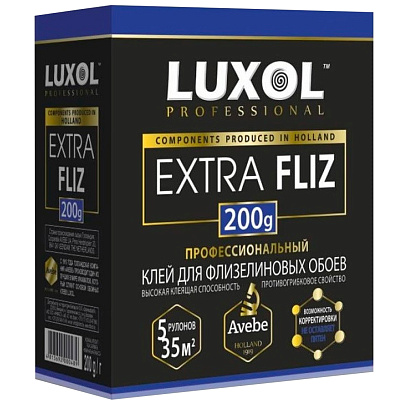 Клей обойный LUXOL EXTRA FLIZ Professional 200 г Клей обойный LUXOL EXTRA FLIZ Professional 200 г