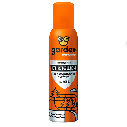 Аэрозоль от клещей Gardex Extreme 150 мл Аэрозоль от клещей Gardex Extreme 150 мл