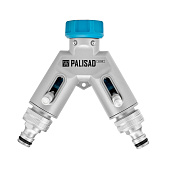  Разветвитель двухканальный, с внутренней резьбой 3/4"// Palisad 65832 