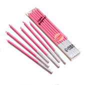 Набор свечей в торт, 6 штук "Исполнение желаний", 15 см, фуксия 9785822 Набор свечей в торт, 6 штук "Исполнение желаний", 15 см, фуксия 9785822