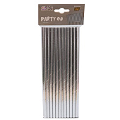 Трубочки одноразовые для напитков 25 шт. "Party go", silver (197 мм) Трубочки одноразовые для напитков 25 шт. "Party go", silver (197 мм)
